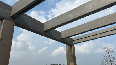 Dřevěná pergola detail